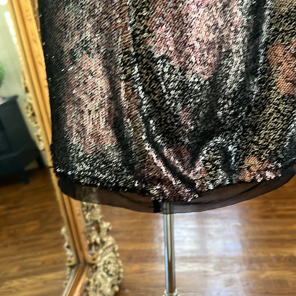 FREE PEOPLE INTIMACY MOODY FLORAL COMBO SEQUENCE MINI DRESS SIZE MEDIUM! GUC - Picture 5 of 11